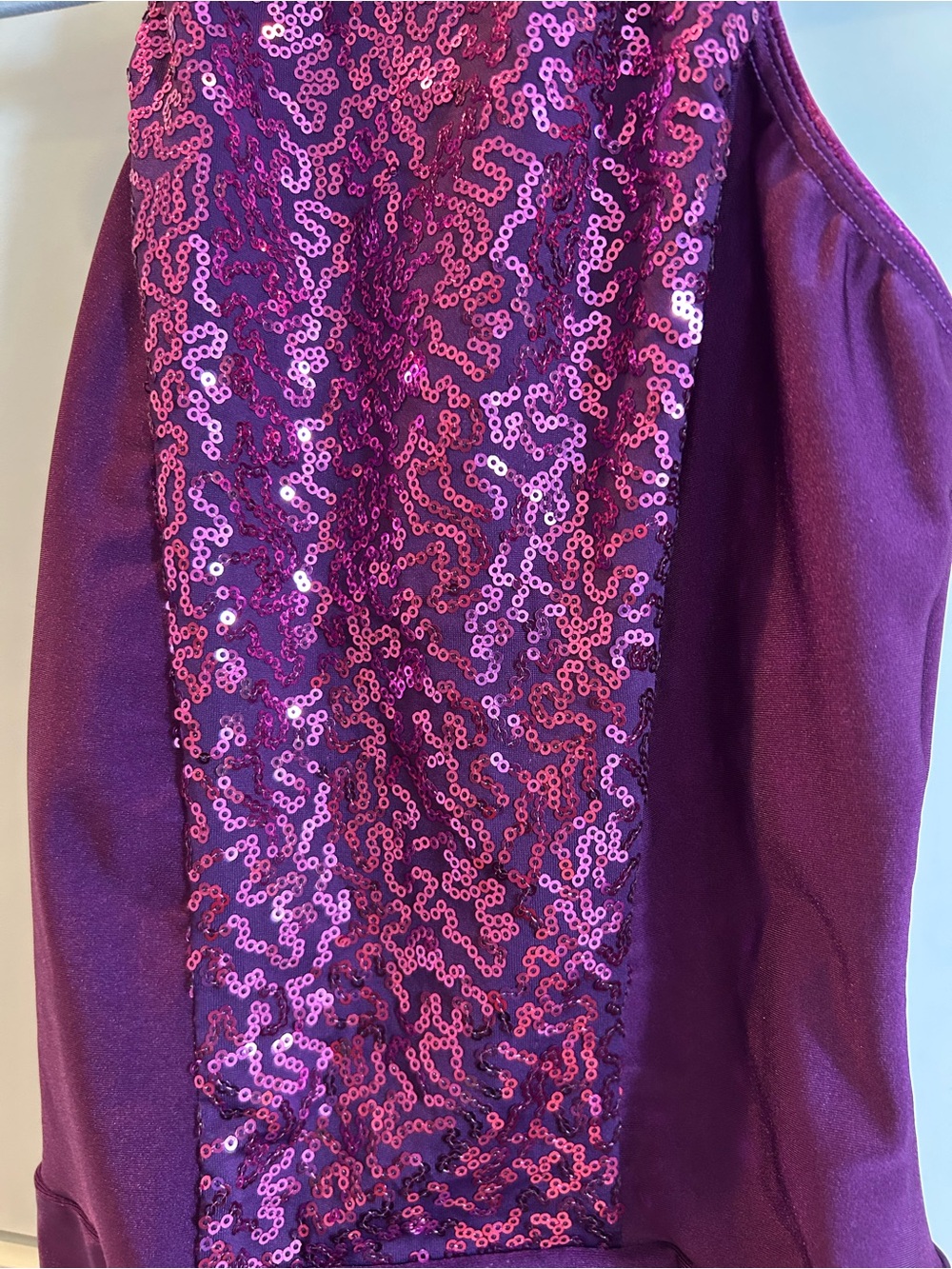 Revolution "My Time" #RC19820 Girls Purple Sequin Halter Dance Costume Leotard - Picture 4 of 9